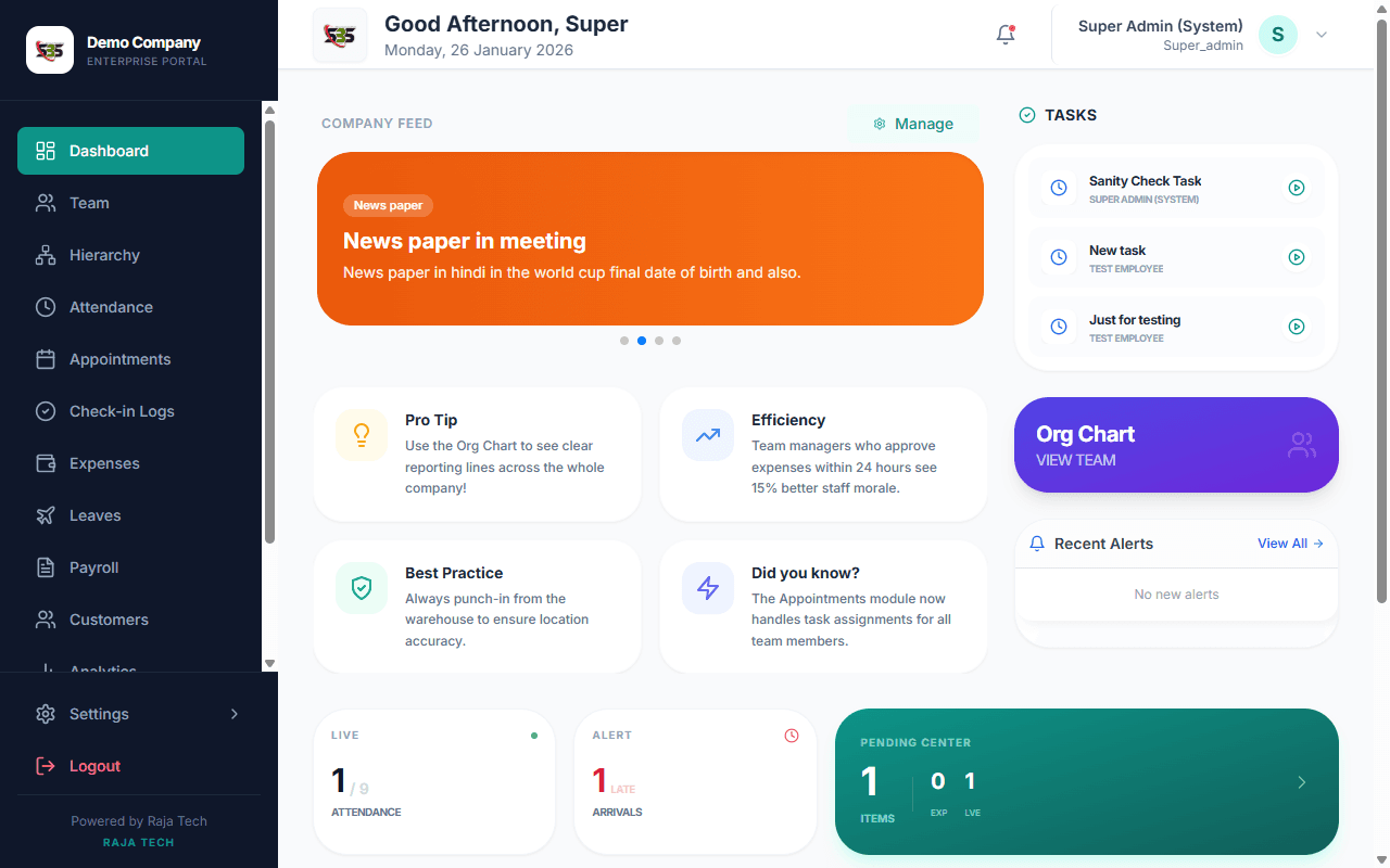Admin Dashboard